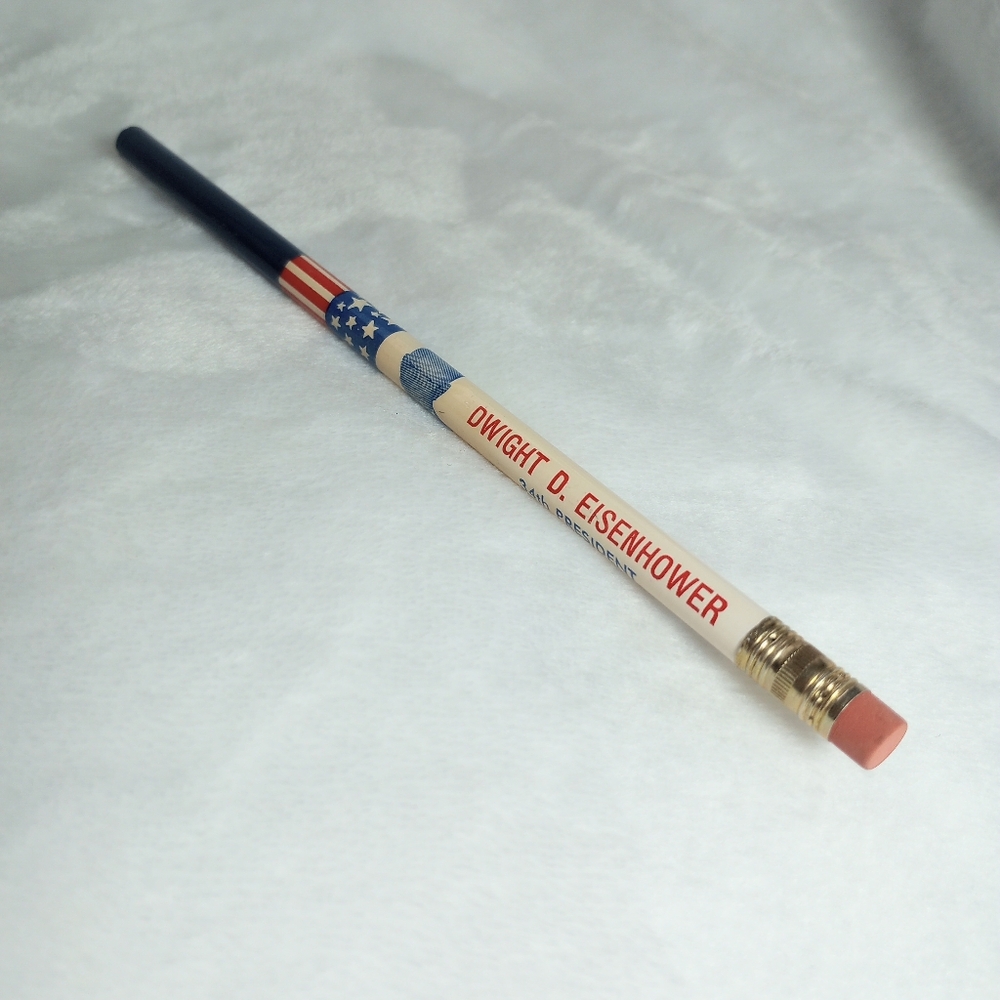 Dwight D Eisenhower Pencil Souvenir Vintage Presidential  WW2  Supreme Commander